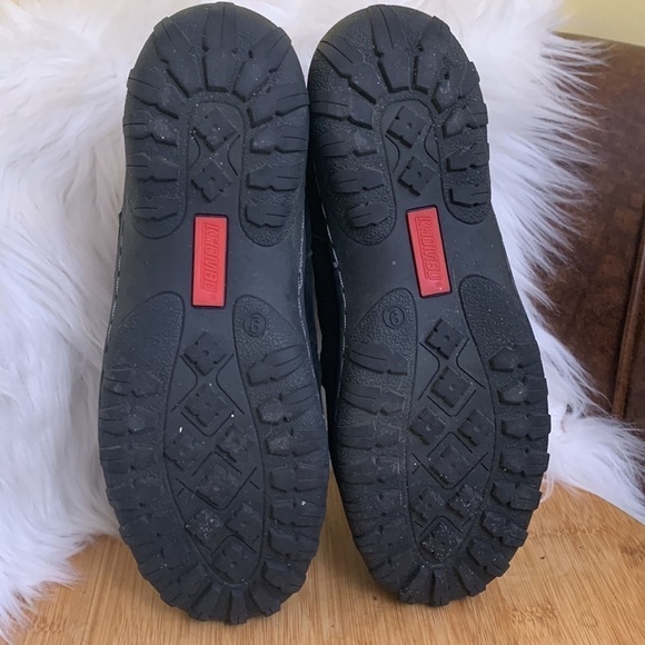 Khombu | Black Suede Zipper Lindsey All Weather Rubber Sole SlipOn Boots 9 - Picture 14 of 17